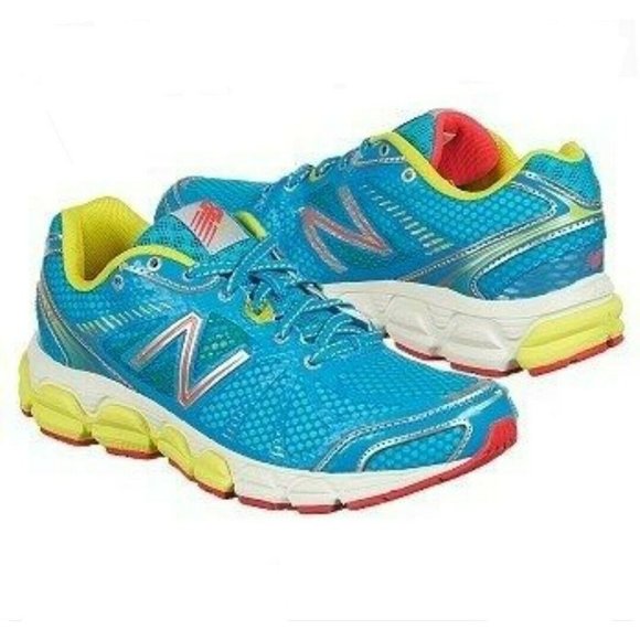 New Balance Shoes - New Balance W780BY4 Womens 8 D Running Sneakers Shoes 780 V4 Blue Yellow USA